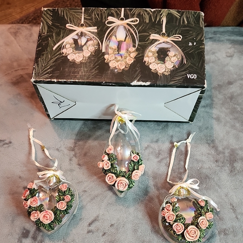Hand blown glass ornaments